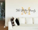 Customized Name Wall Decal Custom Family Name Wall Sticker